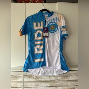 🚴‍♀️ Primal “Pedal the Cause 15” Women’s Cycling Jersey Size L NWT